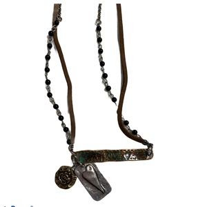 4 for $25 Mia Charm Love Necklace Set Stud Earring